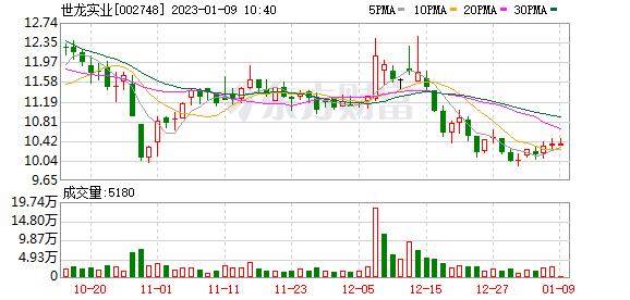 世龙实业盘中猛涨5%