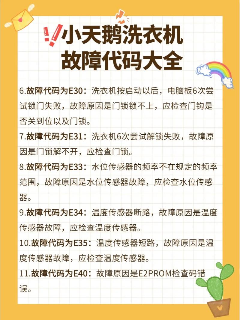 小天鹅洗衣机显示故障码E3意味着什么？