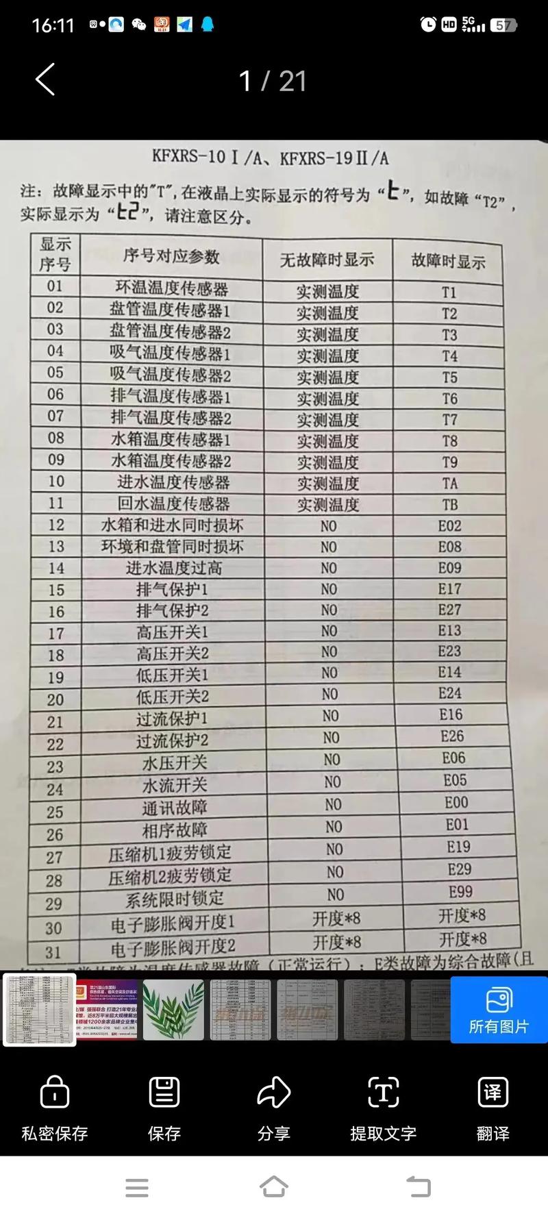 空气能热水器显示02e故障代码，应如何解决？